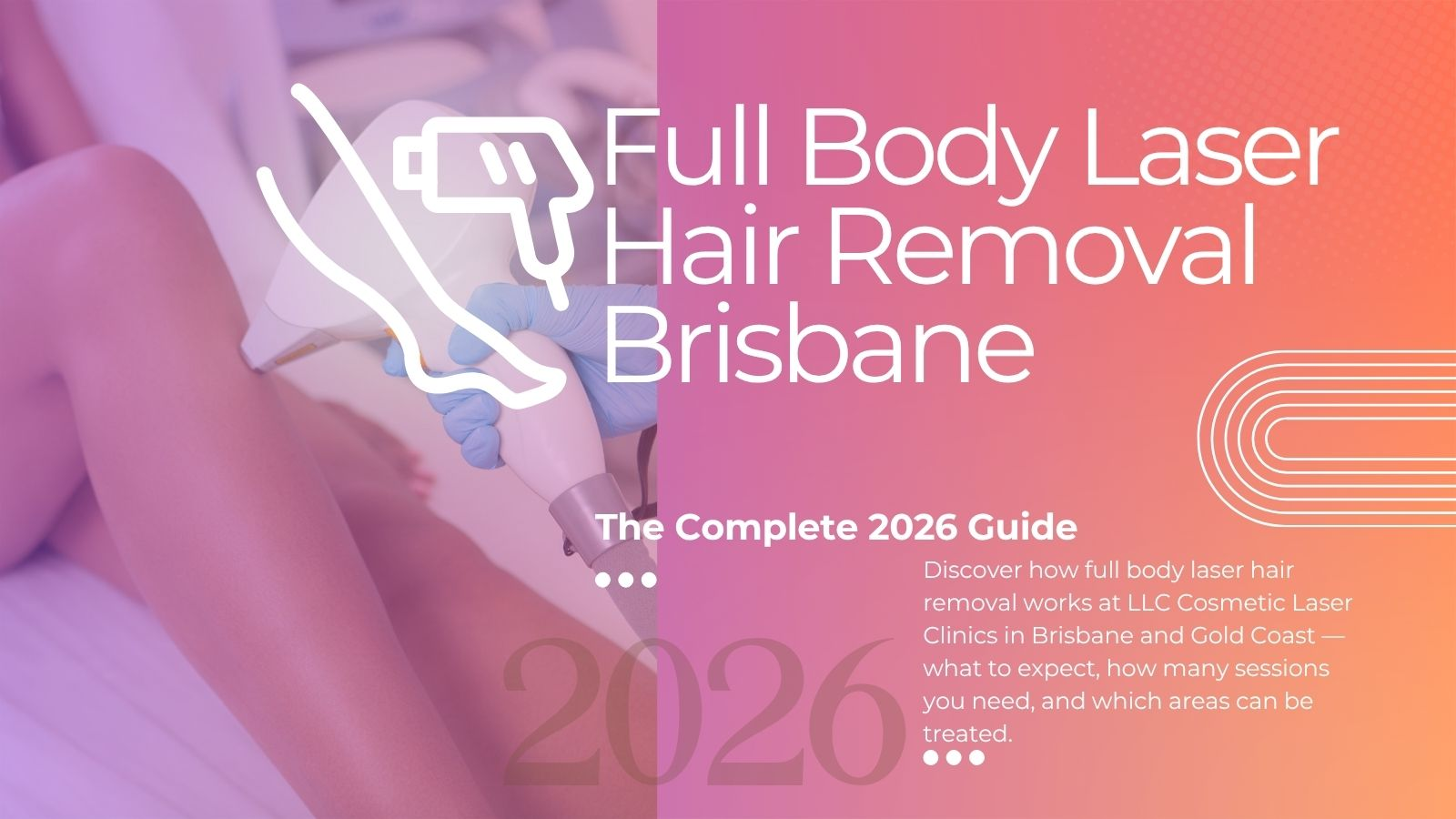 Full body laser hair removal treatment at LLC Cosmetic Laser Clinics Brisbane